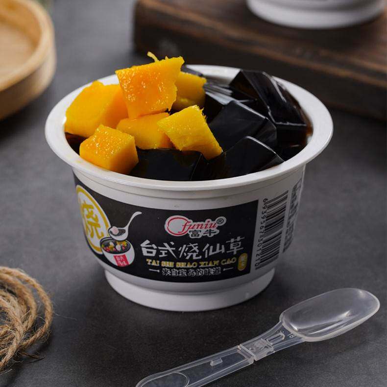 现货即食网红龟苓膏风味果冻杯装调味烧仙草奶茶伴侣儿童休闲办公