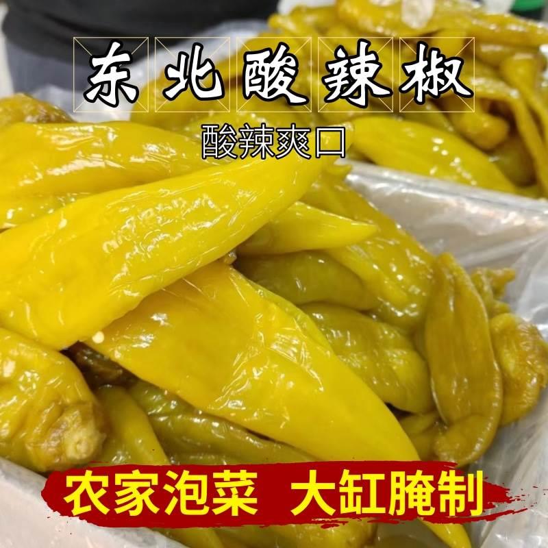 正宗东北酸辣椒纯手工腌制大缸咸菜新鲜即食1000克真空小袋