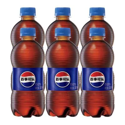 百事可乐300ml*6瓶汽水清仓小瓶解腻可乐饮料小瓶装迷你夏天饮料