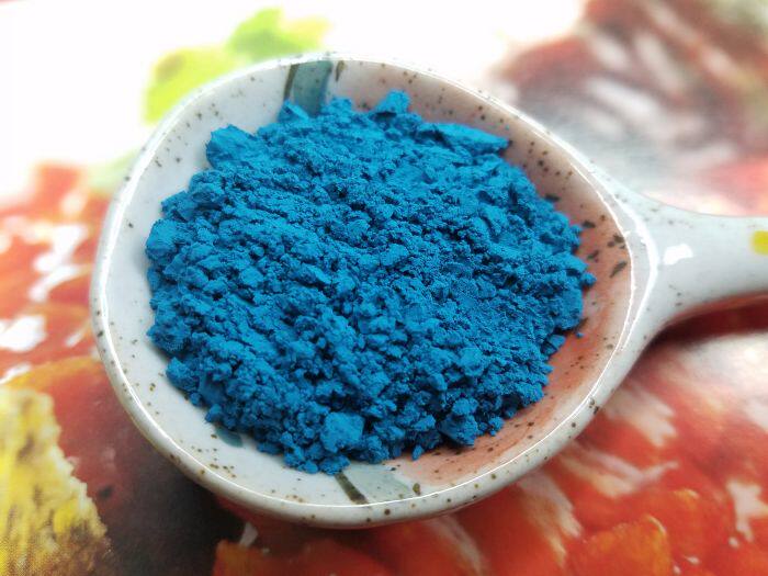 耐高温1250℃孔雀蓝(浅) 50g 彩石堂 合成矿物颜料 耐候耐晒 新岩