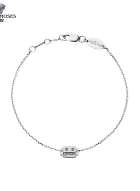 redline/红绳女士2023新款Invader 0.04克拉机器人钻石金链制手链