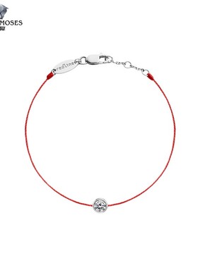 redline/红绳女士2023新款So Pure 0.20克拉圆形钻石金绳制手链