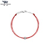 红绳男士 2023新款 Cube redline Brodé 0.10克拉圆形钻石多绳手链