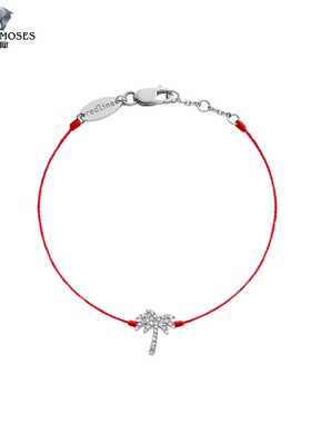 redline/红绳女士2023新款Sunnydays 0.12克拉钻石棕榈树金绳手链