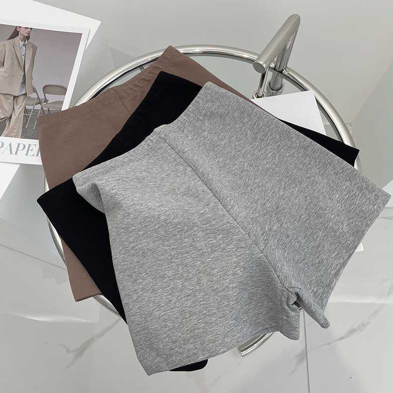 女童夏季新款高腰弹力防走光短裤韩版内搭纯色修身运动打底热裤潮