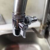 家用连接口进水管能万分流器厨房洗衣机水龙头通用能万转接头水嘴