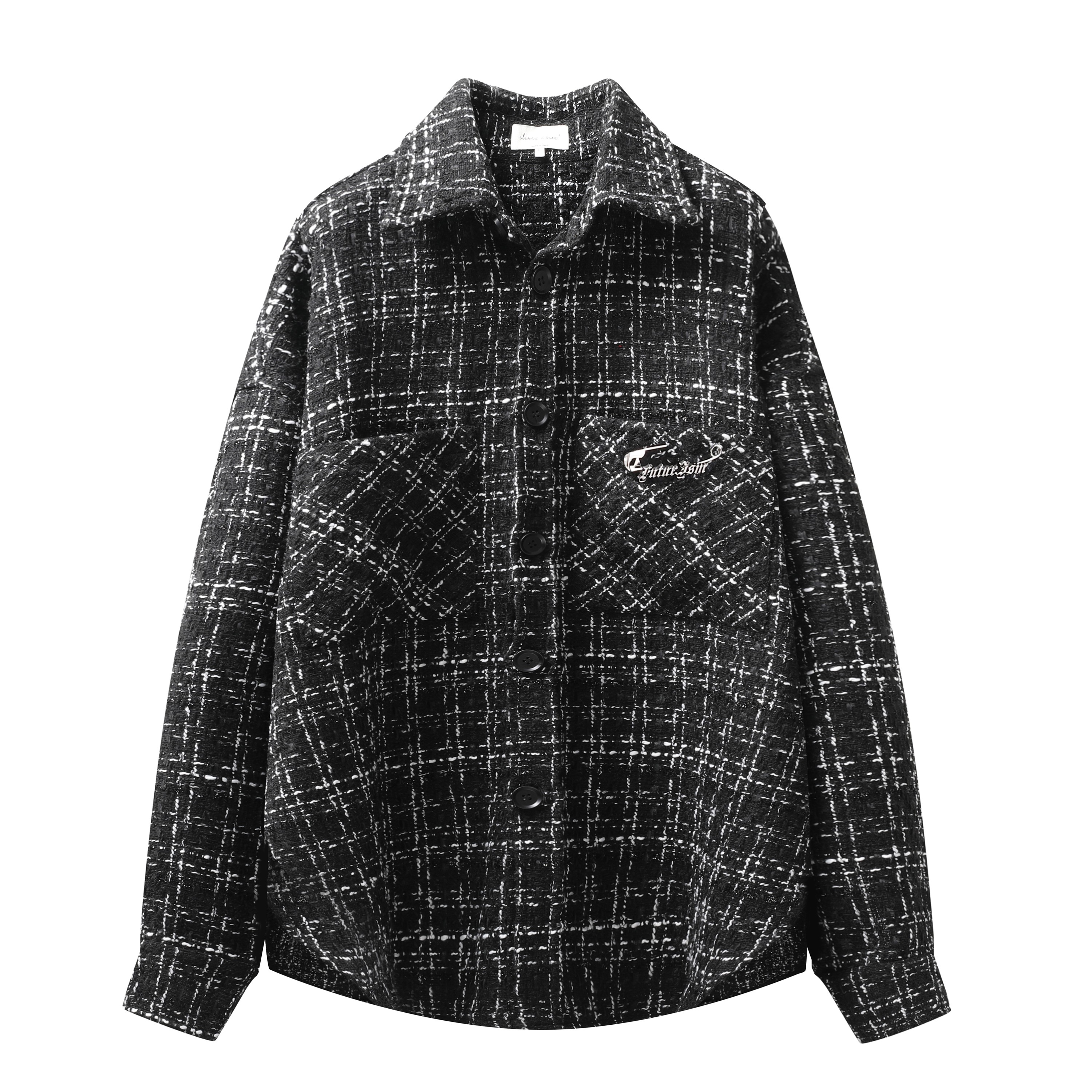 潮牌原创设计高街格子衬衫