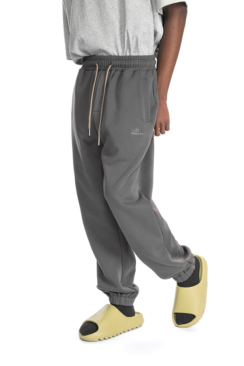 Babugge字母刺绣束脚休闲裤