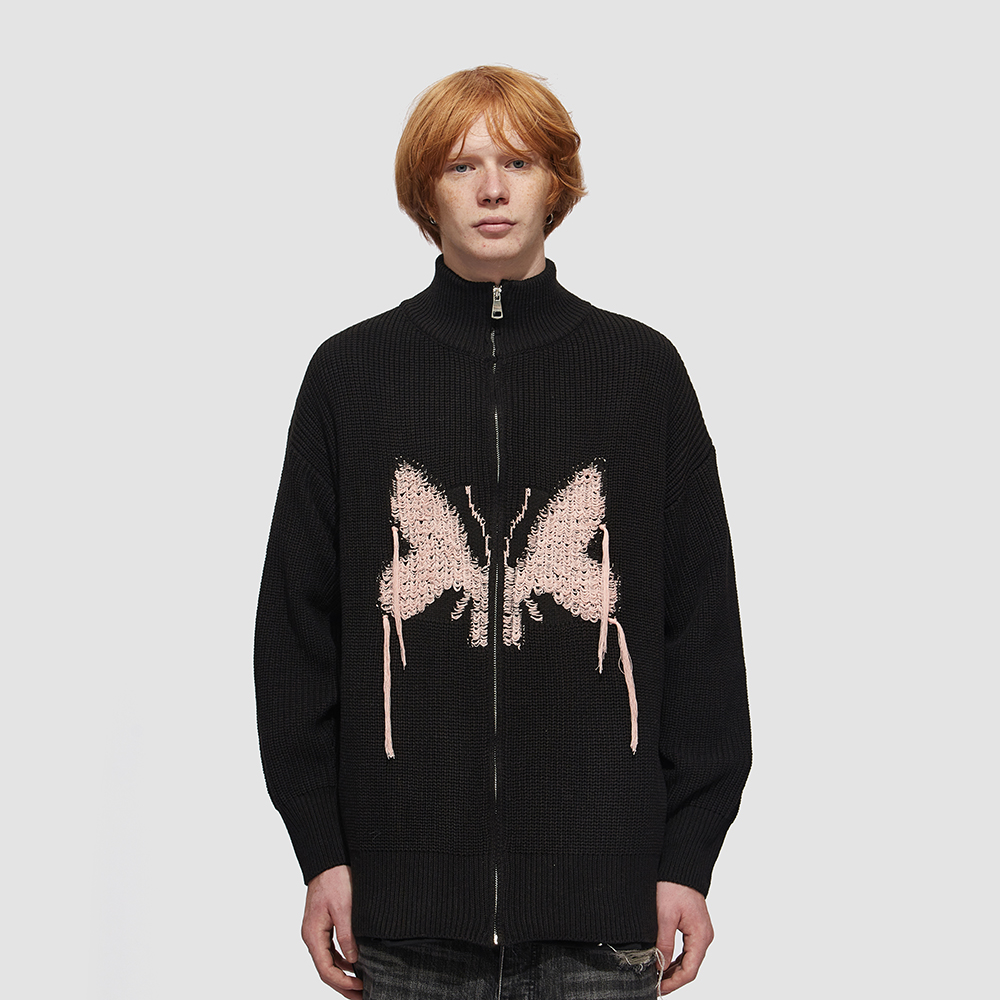 立领美式高街宽松蜘蛛简约百搭