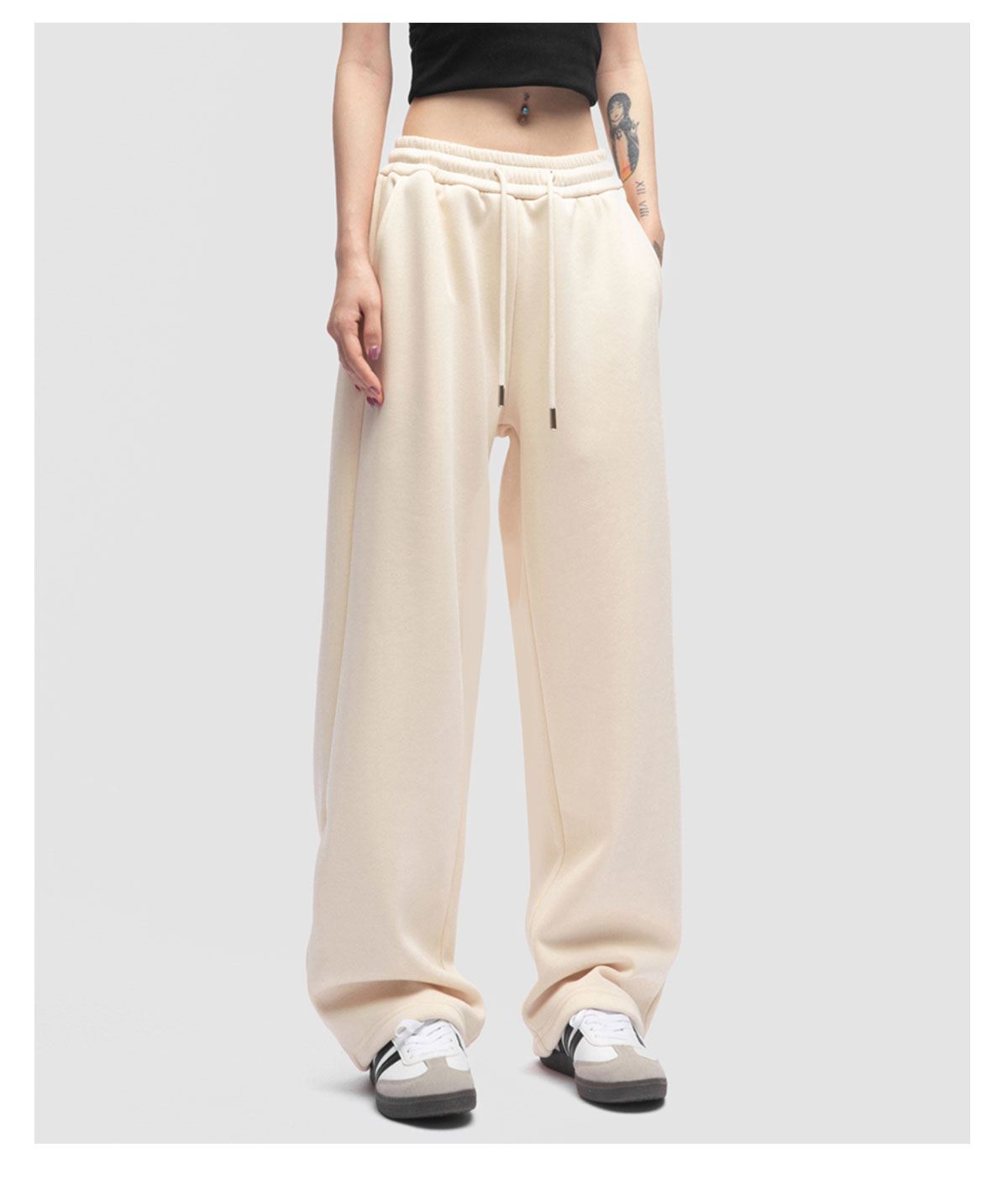 「Babugge」现货！美式百搭阔腿休闲裤男女春夏休闲运动裤小个子