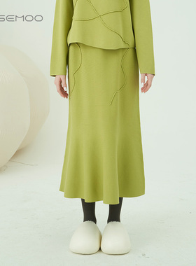 容子木ROSEMOO【商场同款】亲肤透气小鱼尾半身裙RMT3QP435D