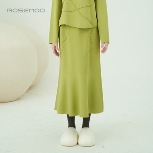 容子木ROSEMOO 亲肤透气小鱼尾半身裙RMT3QP435D 商场同款