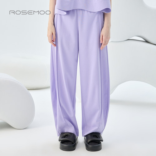 容子木ROSEMOO26秋商场同款干爽舒适针织松紧腰长裤RWM3KC109A