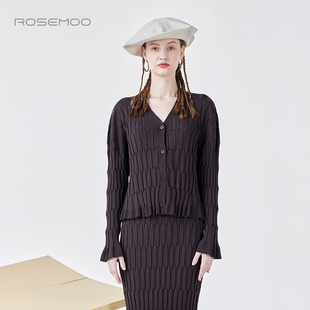 容子木ROSEMOO24年春新款 RCL1NP336C 轻薄棉感开衫