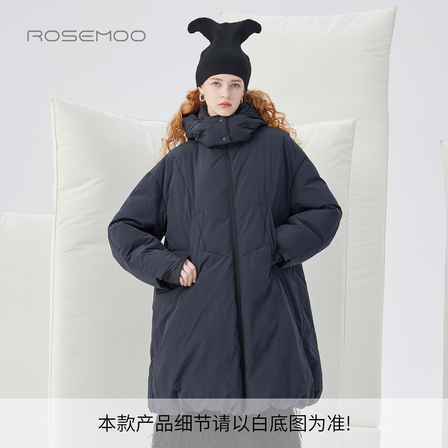 容子木ROSEMOO25冬商场同款哑光挺阔面料温暖羽绒服RSS4YP108A