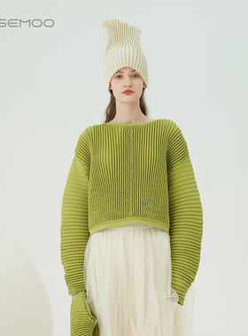 容子木ROSEMOO【商场同款】挺阔短款套头衫RMT3TP326C