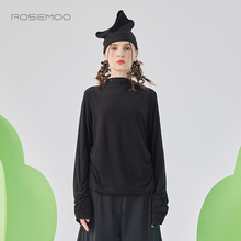 容子木ROSEMOO25春商场同款舒爽亲肤针织小高领打底衫RSS1TP121A