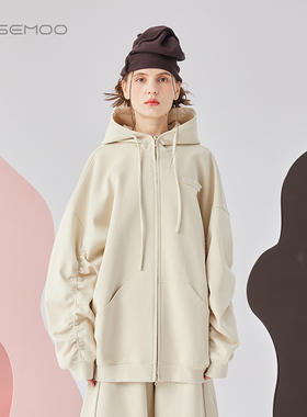 容子木ROSEMOO24年秋季新款微弹亲肤袖子抽皱外套RCL3WC405D