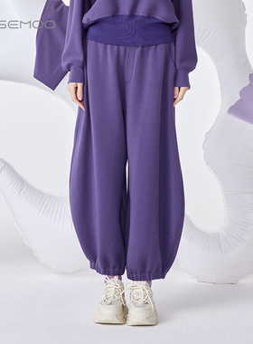 容子木ROSEMOO24年春新款微弹宽松收脚口长裤 RCL1KC215B