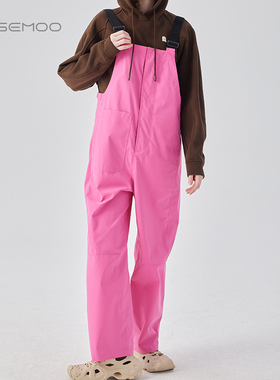 容子木ROSEMOO24年冬季新款挺阔户外背带裤RCL4KP411D