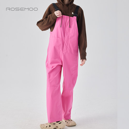 容子木ROSEMOO24年冬季新款挺阔户外背带裤RCL4KP411D