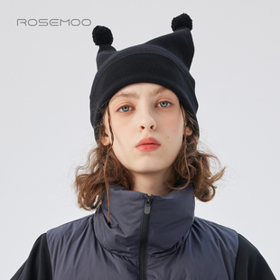 容子木ROSEMOO25秋 毛球毛织帽子RSS3HP458D 商场同款