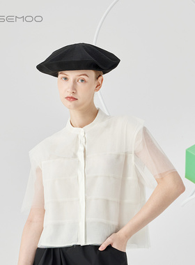 容子木ROSEMOO24年夏轻柔亲肤纱质衬衫RCL2CP122A