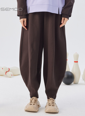 容子木ROSEMOO25秋【商场同款】微弹棉感收脚口长裤RSS3KC438D