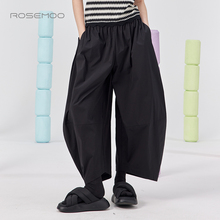 容子木ROSEMOO25夏【商场同款】含棉微弹松紧腰阔腿裤RSS2KC455D