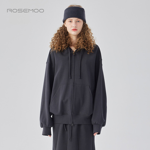容子木ROSEMOO24年冬季 微弹针织中长外套RCL4WC221B 新款