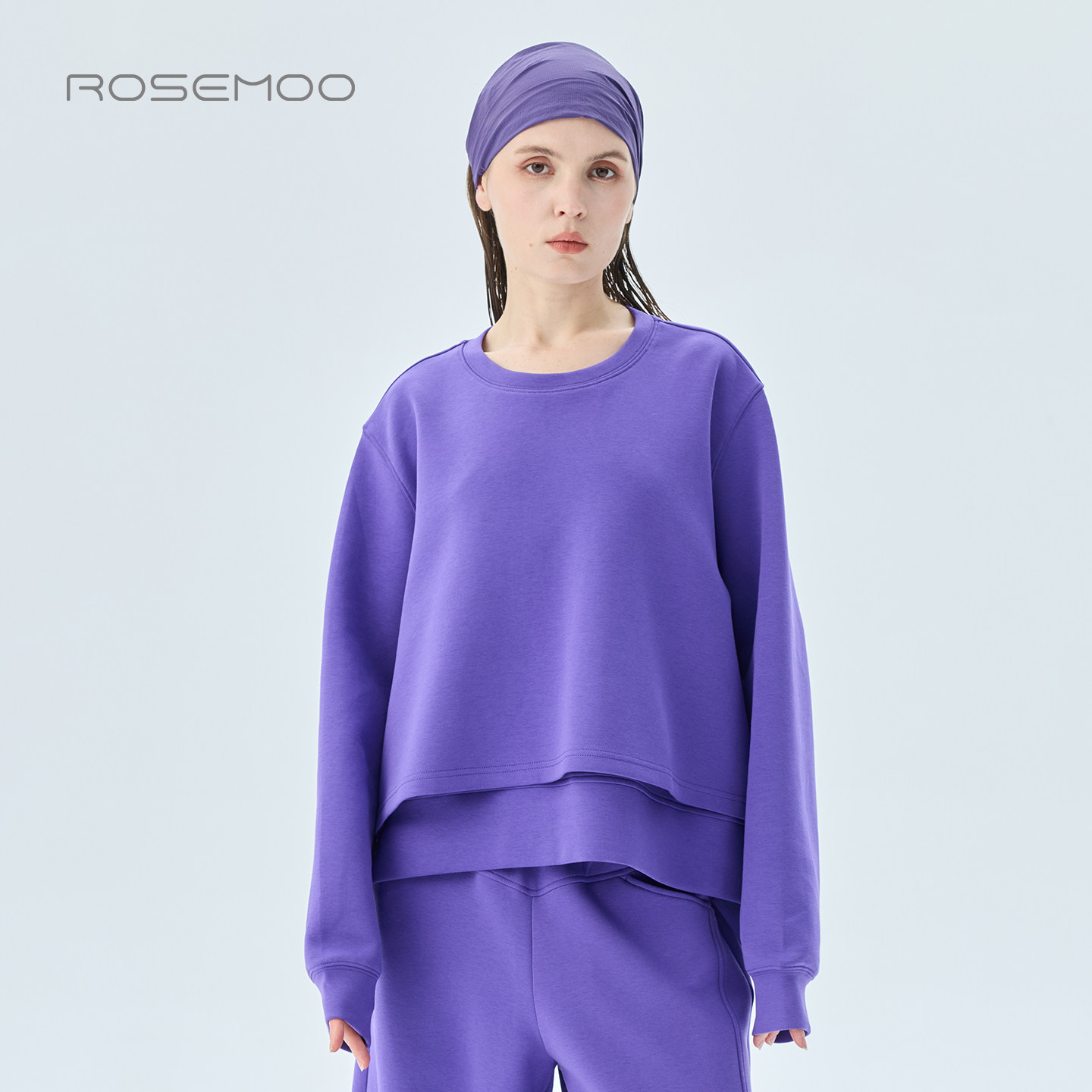 容子木ROSEMOO2026秋【商场同款】微弹长绒棉套头卫衣RWM3TC028T