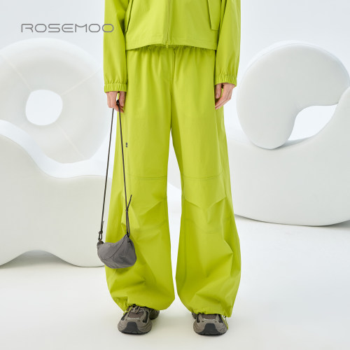 容子木ROSEMOO26秋商场同款挺阔质感宽松松紧腰长裤RWM3KP207B