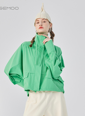 容子木ROSEMOO25春【商场同款】轻爽轻薄短款风衣外套RSS1WP303C