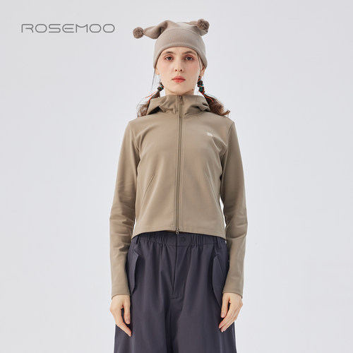 容子木ROSEMOO25秋商场同款微弹干爽内里小细绒外套RSS3NP275B