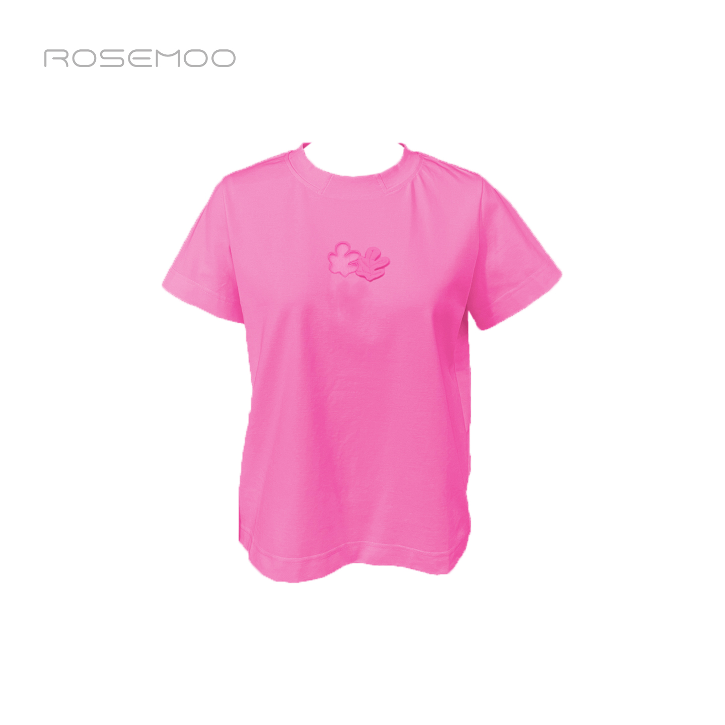 ROSEMOO/容子木商场同款25年春季棉感轻薄针织短袖T恤RSS1TC466D
