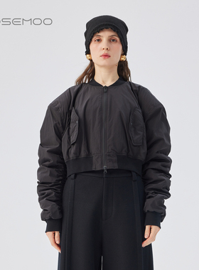 容子木ROSEMOO25秋【商场同款】光泽感挺阔质感棉服RSS3OP406D