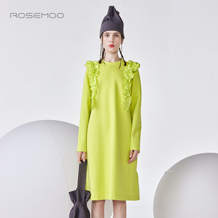 容子木ROSEMOO24年春新款 连衣裙RCL1LP114A 柔软微弹肩部拼接款
