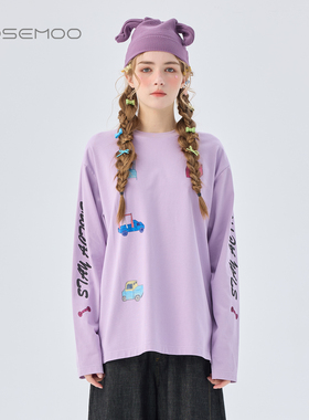 容子木ROSEMOO26春【商场同款】印花图案长袖圆领卫衣RWM1TC446D