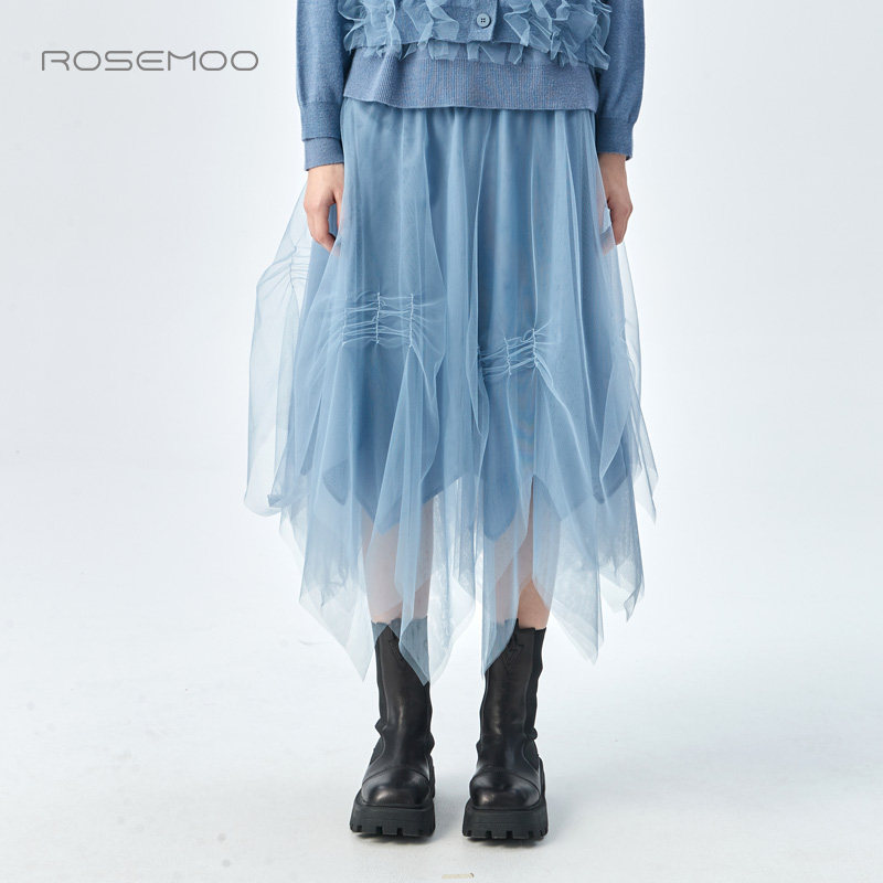 【商场同款】容子木rosemoo干爽挺阔半身裙ryh4qp324c