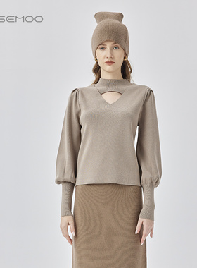 容子木ROSEMOO【商场同款】棉感小高领打底套头衫RMT4TP275B