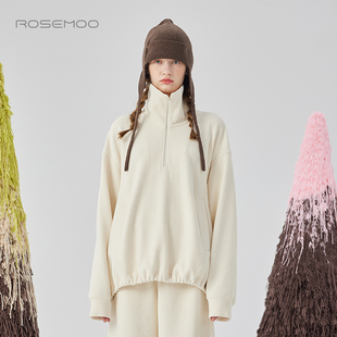 RCL4TP128A 软糯纹理针织套头衫 容子木ROSEMOO24年冬季 新款