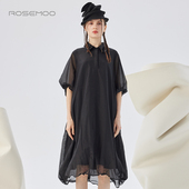 容子木ROSEMOO25秋 商场同款 垂顺可塑下摆连衣裙RSS3LP121A