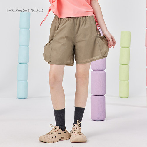 容子木ROSEMOO25夏【商场同款】干爽轻薄大口袋短裤RSS2IP401D