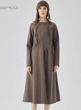 容子木ROSEMOO24年冬季新款细腻加绒针织连衣裙RCL4LP304C