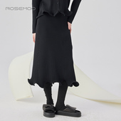 容子木ROSEMOO24年秋季 新款 干爽挺括下摆毛织半裙RCL3QP126A