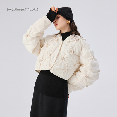 容子木ROSEMOO25秋【商场同款】光泽感暗扣设计羽绒服RSS3YP407D