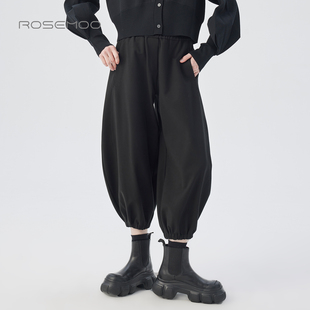 RSS4KC435D 微弹挺阔收脚口长裤 容子木ROSEMOO25冬 商场同款