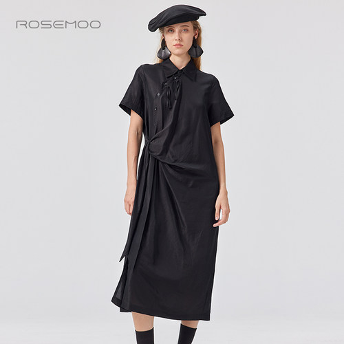 容子木ROSEMOO25夏【商场同款】清透亲肤盘扣连衣裙RSS2LP349C