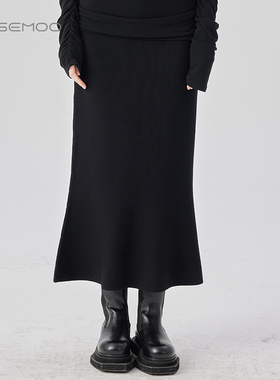 容子木ROSEMOO24年秋季新款温暖舒适鱼尾半裙RCL3QP451D