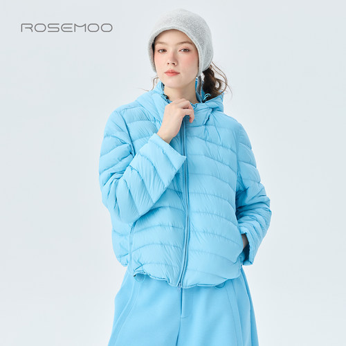 容子木ROSEMOO2026冬【商场同款】轻薄弧形排骨羽绒服RWM4YP252B